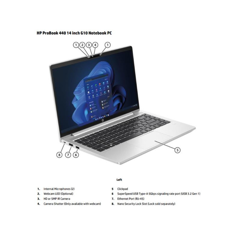 Notebook - ProBook 440 G10 I5-256GB-14"-W11